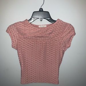 Light pink workout top